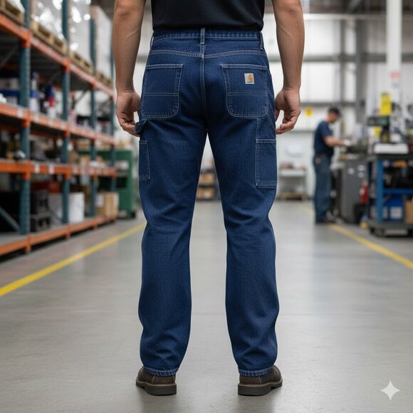 Carhartt FR Jeans Men's 38x30 Workwear Flame Resistant Work Pants FRB13-DNM NEW - Picture 1 of 10